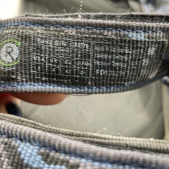 Teva Hurricane 4 Strappy Sandals Mens Size 9 Trail Navy Active Hike Water Aztec - Picture 8 of 9